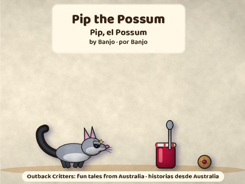 Cover / portada: Pip the Possum / Pip, el Possum